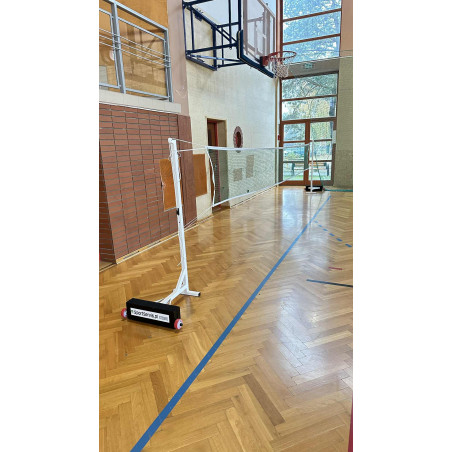 Portable Badminton Posts – Mobile & Weighted 30 kg ✅