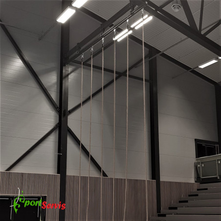 The gymnastic rail for ropes, ladder and rings, length 3m