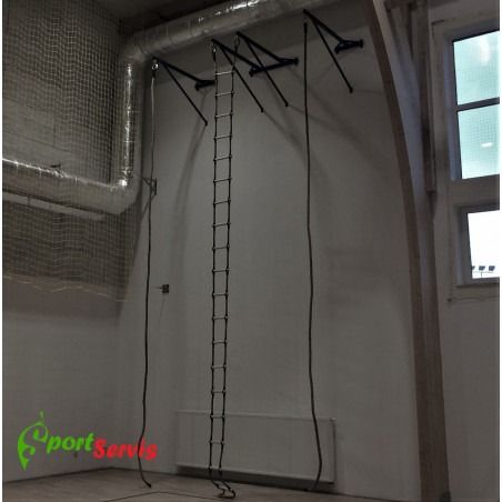 The gymnastic wall bracket to ladder fixation