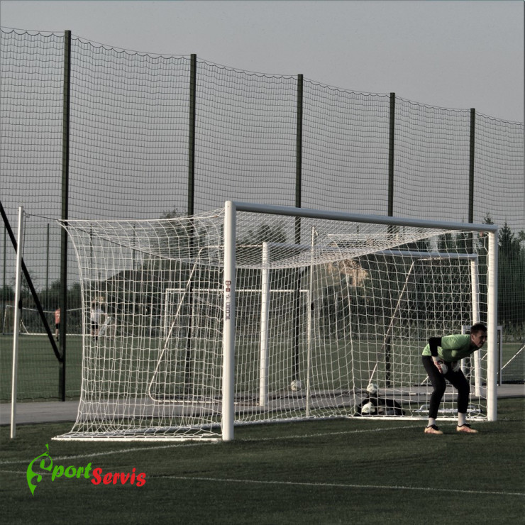 The football goal, professional with dimensions 7,32x2,44m, with sockets