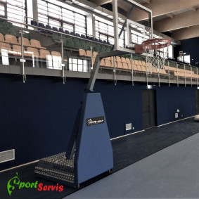 Basketbal backstop, portable with projection of backboard 125 cm 2