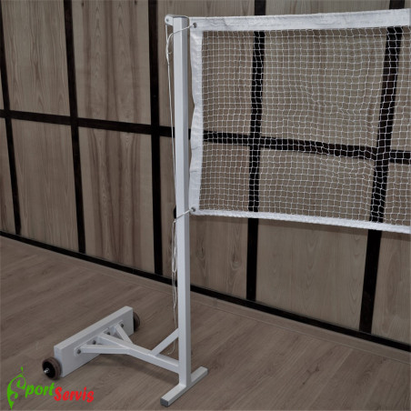 Portable Badminton Posts – Mobile & Weighted 30 kg ✅
