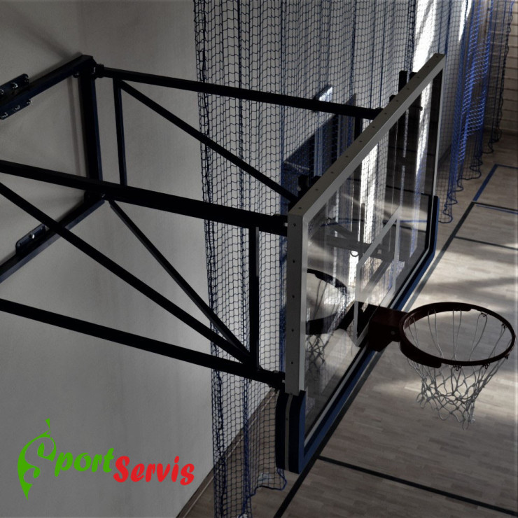 The basketball construction, backboard projection between 100-180cm