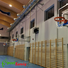 The gymnastic wall bracket to the gymnastic rope fixation 2
