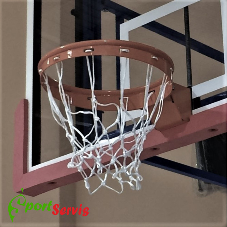The basketball ring, flexible version with springs