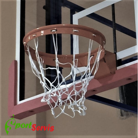 The basketball ring, flexible version with springs