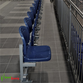 The bench construction with sport seats, foldable