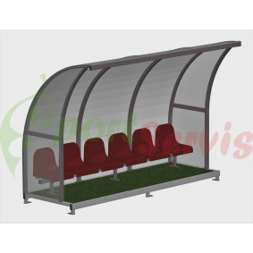 The team shelter for football players, BETA light 2