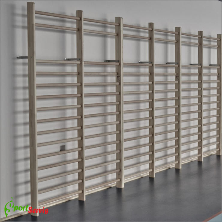 The gymnastic wallbar, single 90x300cm