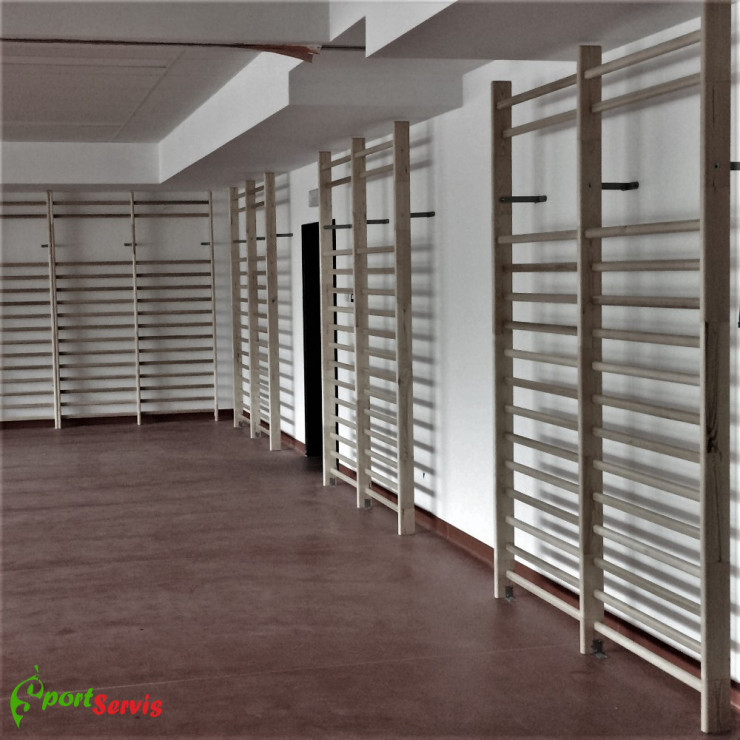 The gymnastic wallbar, double 180x300cm