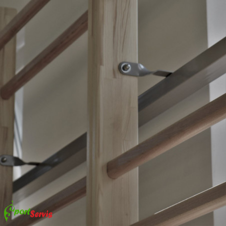 The beam bracket to wallbars installation