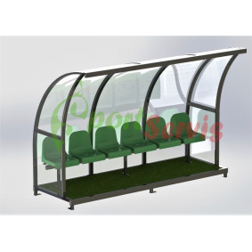 The team shelter for football players, BETA standard 2