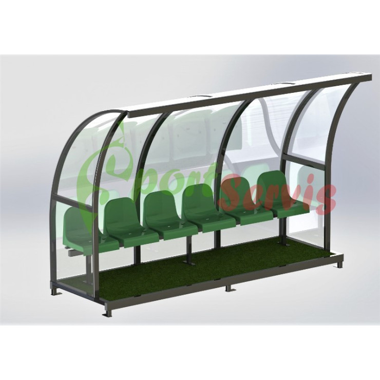 The team shelter for football players, BETA standard