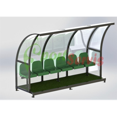 The team shelter for football players, BETA standard