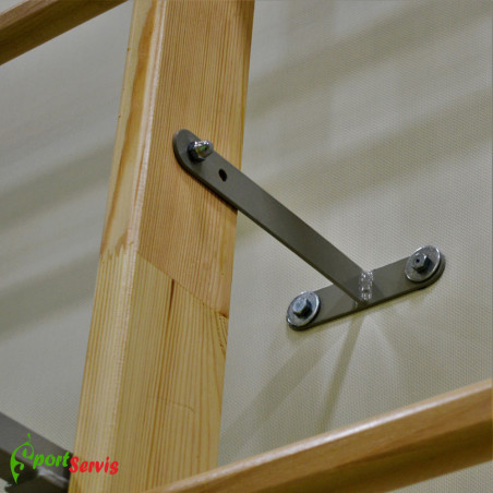 The wall bracket to wallbars installation