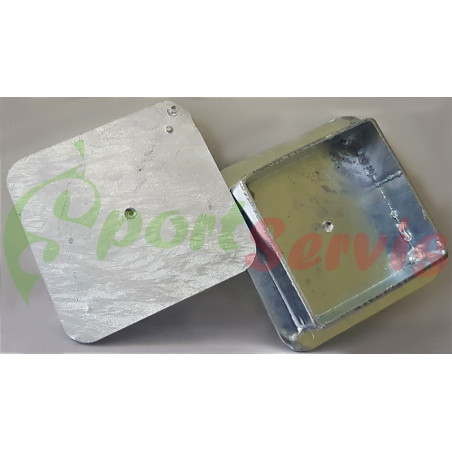 The masking plate for outdoor playfields