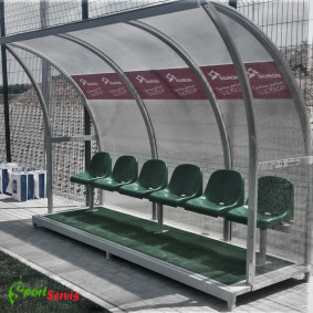 The team shelter for football players, BETA standard