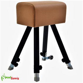 The vaulting buck, gymnastic with natural leather 2