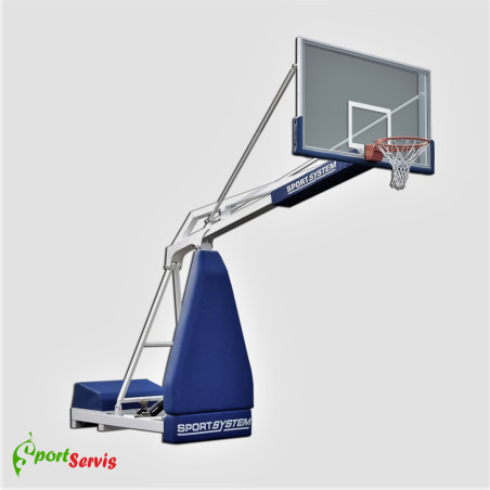 Basketbal backstop, portable with projection 225cm