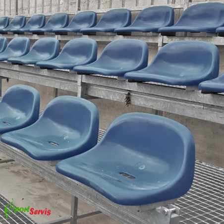 The seat for tribunes omega lb with steel construction