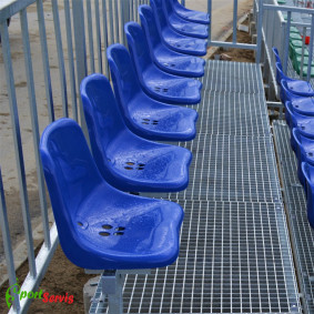 The seat for tribunes omega hb with steel construction