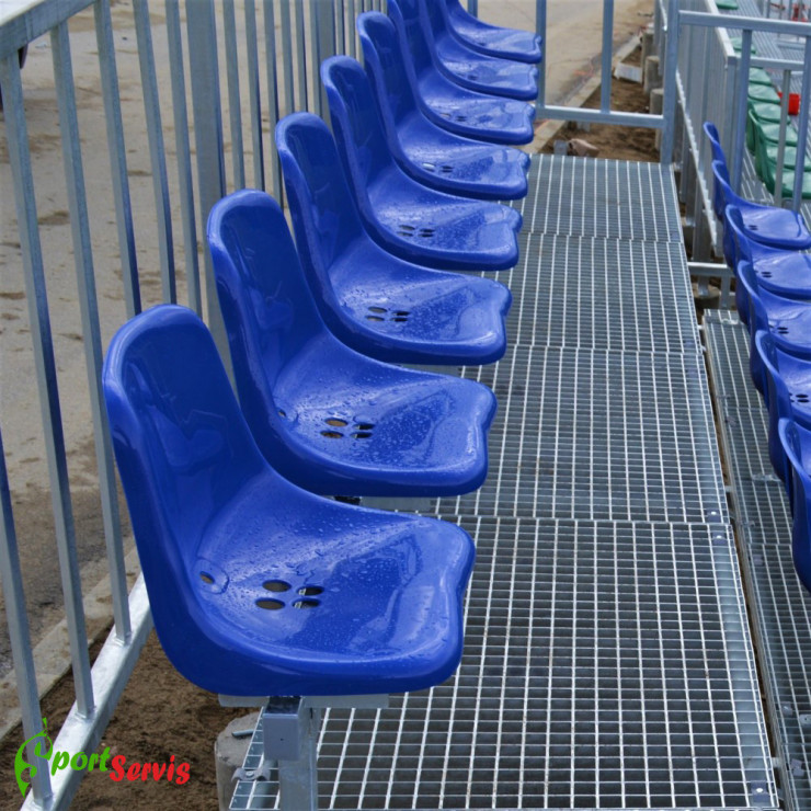 The seat for tribunes omega hb with steel construction