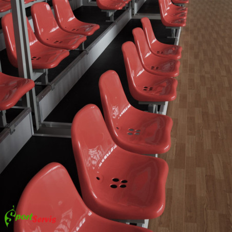 The seat for tribunes omega hb with steel construction