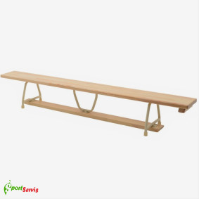 Gymnastic bench, length 2m with steel legs - sportserwis.pl