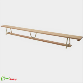 Gymnastic bench, length 3m with steel legs - sportserwis.pl
