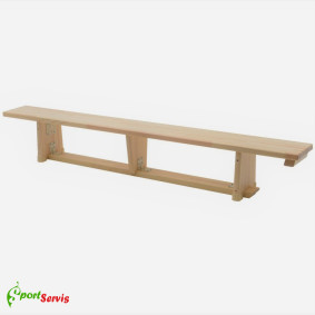 Gymnastic bench, length 2m with wood legs - sportserwis.pl