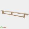 Gymnastic bench, length 4m with wood legs - Sportservis