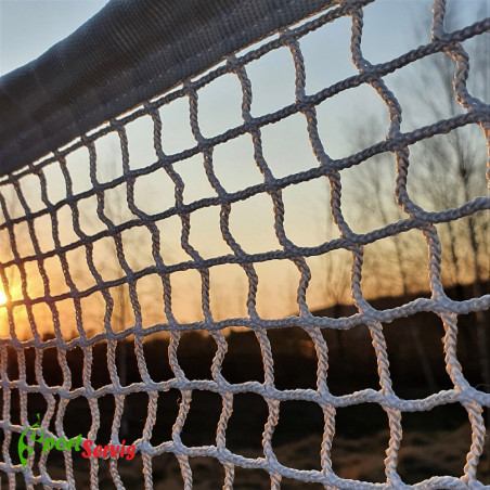 The badminton net, white training