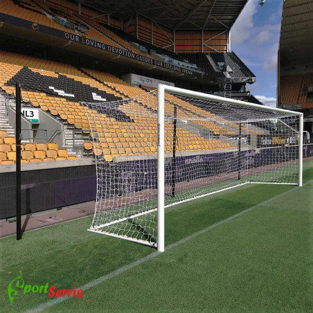 The net to the football goal 7,32x2,44m, tournament, depth 2x2m