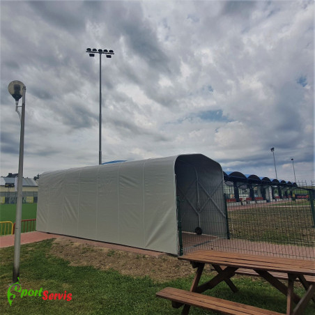 Telescopic Stadium Tunnel – Aluminum Players Tunnel with PVC Cover | SportServis