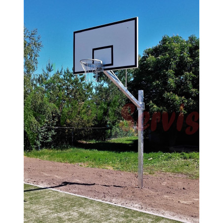 The basketball outdoor single construction, projection 1,2m to backboard 105x180cm