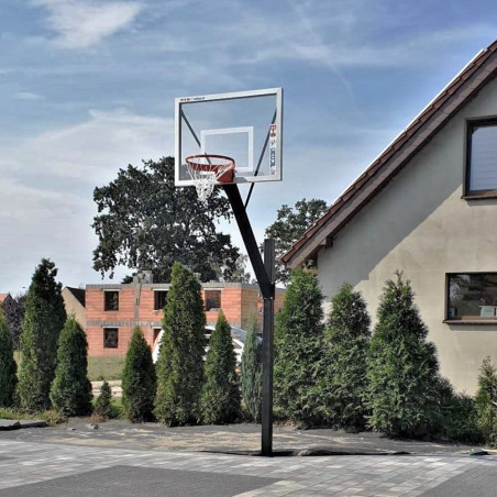 The basketball outdoor single construction, projection 1,4m to backboard 90x120cm