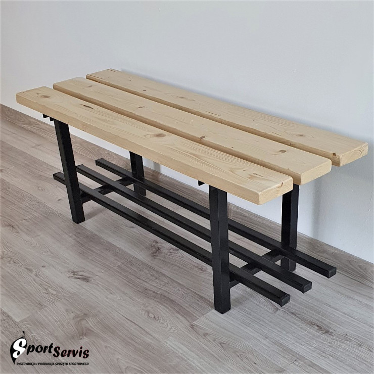 The bench to locker room