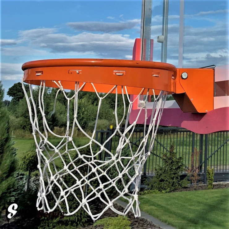 The basketball ring, flexible version with springs