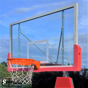 The basketball backboard 105x180 cm, professional tempered glass 12mm