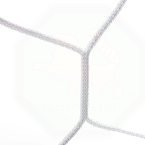 Football net FIFA 7,32x2,44m, to the professional goal, thick 5mm, honey comb, white 2